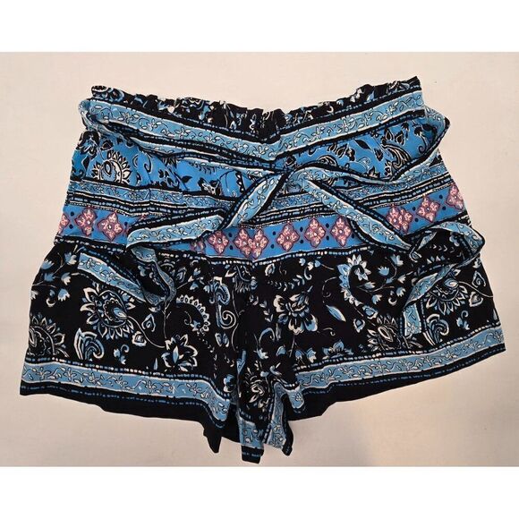 LOFT Womens Size S Paisley Patterned Shorts With Tie Waist NWT - Picture 1 of 5